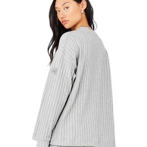 Ribbed Take Comfort Cardigan alo - nwot